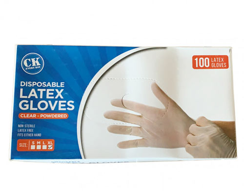 Jednorázové Latexové rukavice CK Wholesale, 100 kusov, Veľkosť XL