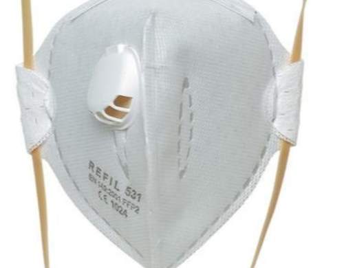 SKLADOM !!!! Respirátor FFP2 AP 322:FFP2 s ventilčekom/HY8222